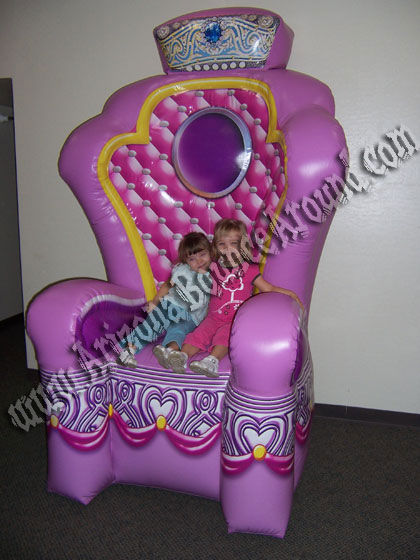 Princess Throne rental phoenix, Scottsdale az, Giant Princess Chair rental az