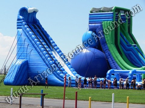Giant water slides for festivals and events