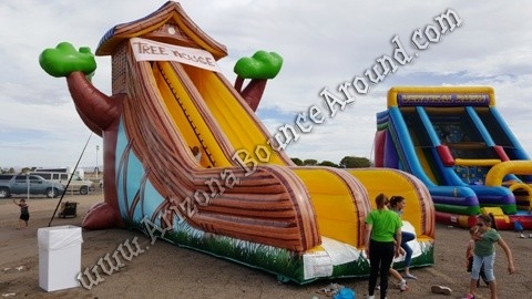 Inflatable tree house slide rental Phoenix Arizona