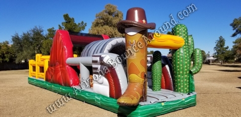 Western themed obstacle course rental Phoenix Arizona