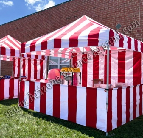 8 x 8 carnival tent with back wall rental Phoenix Arizona