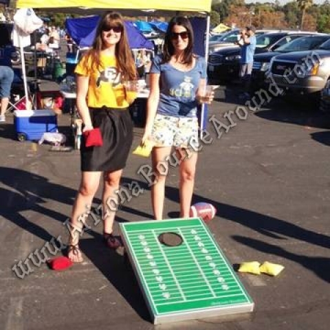Football Themed Corn Hole Games for rent in Phoenix, Scottsdale Arizona