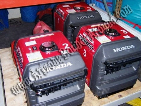 Super Quiet Honda 300 watt generator rentals Scottsdale AZ